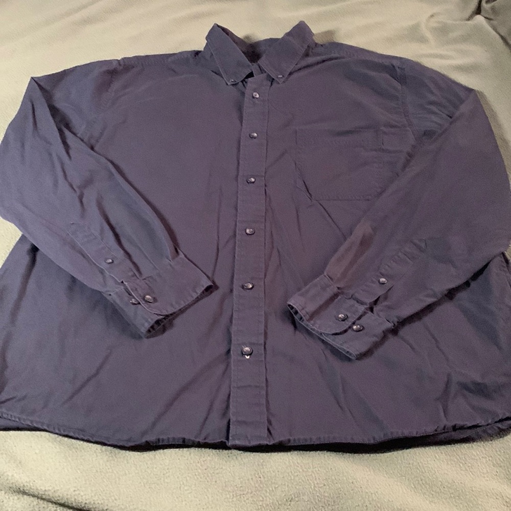 Men’s Eddie Bauer black, long sleeve, shirt.  Size XL. Chest approx 26 inches